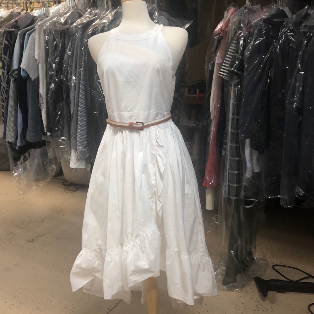 All white 1901 Nordstrom sun dress.